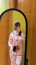 PYJAMA ROSE POINTS NOIR